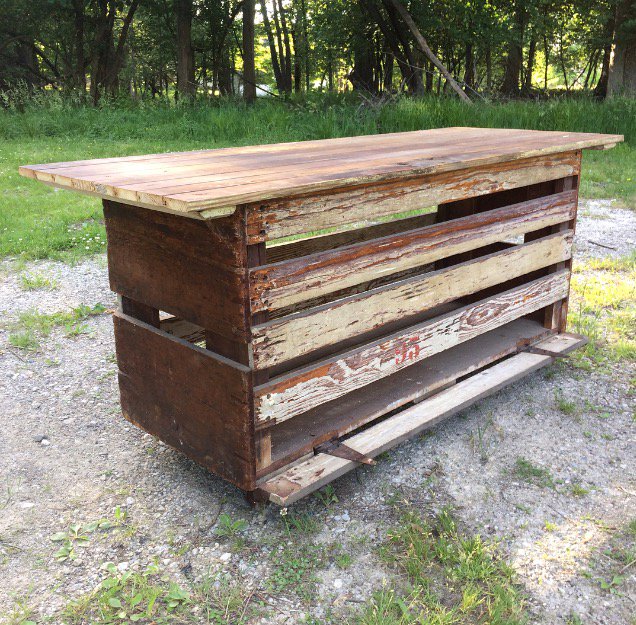 Prepping for the Peninsula Flea Market at Heritage Farms. heritagefarms.com for details.
