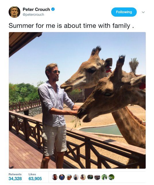 QUALITY: Peter Crouch wins Twitter today. 😂👏