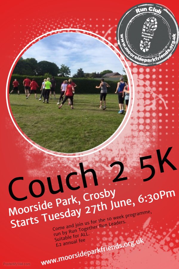 Come and join Crosby's number 1 run club as we start our 3rd Couch25K 10 week programme #crosbynet