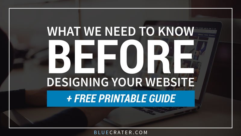 TheBlueCrater's tweet photo. What We Need To Know Before Designing Your Website >>> We also included a FREE PRINTABLE GUIDELINE! >>> https://t.co/P9z4vwBnAy #bluecrater https://t.co/RYMissGxNx