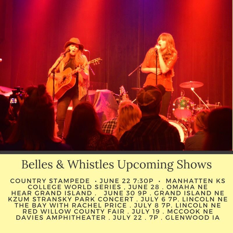 Check out our upcoming show schedule! Looking forward to seeing y'all soon! ❤️#bellesandwhistles
