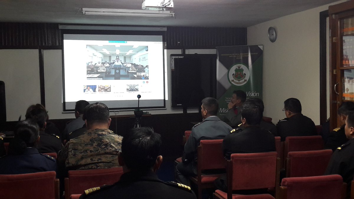 Eaen15's tweet photo. Se  inauguró el  Primer Seminario on-line sobre Estructuras de Seguridad y Defensa auspiciado por el CESEDEN España. https://t.co/FikNmXXKH2