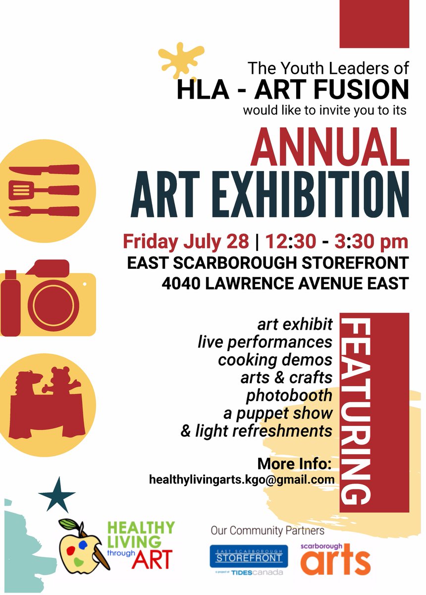 hla_kgo's tweet image. Come out to our youth-led art exhibition on Friday July 28, 12:30-3pm at @StorefrontKGO Art, activities, performances, a puppet show + more