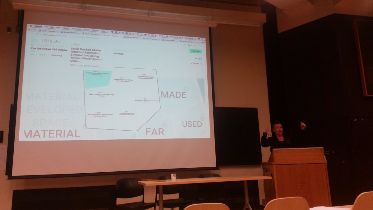 TheIrisAI's tweet photo. Second research presentation of the day: @twitnitnit demoing the tool and presenting the evaluation results at #WOSP2017 #jcdl2017 https://t.co/wpHvRVsden