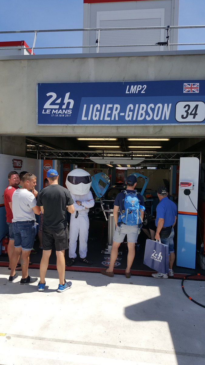 bigdalparky's tweet photo. Stig at le mans #24LeMans #24HoursofLeMans #stag https://t.co/PXejar9zom