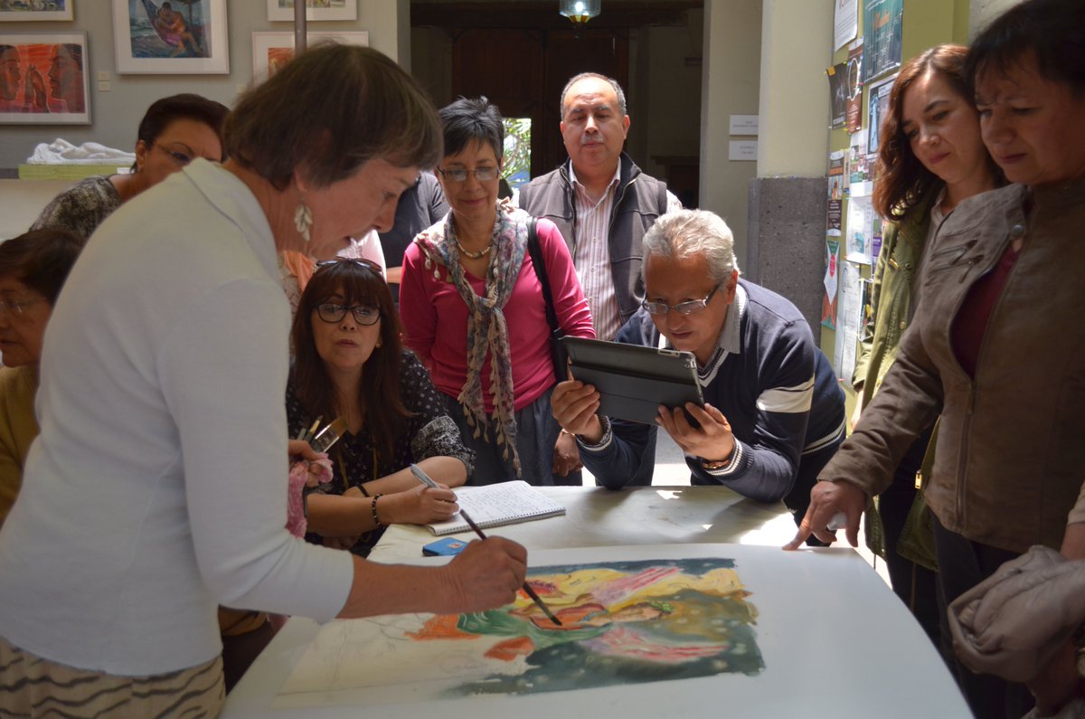 AMAEM_AC's tweet photo. Entre Amigos "La Acuarela Rusa". Plática y Demostración con la Maestra Acuarelista Nina Diakova #AMAEM https://t.co/UGgScMKVBG
