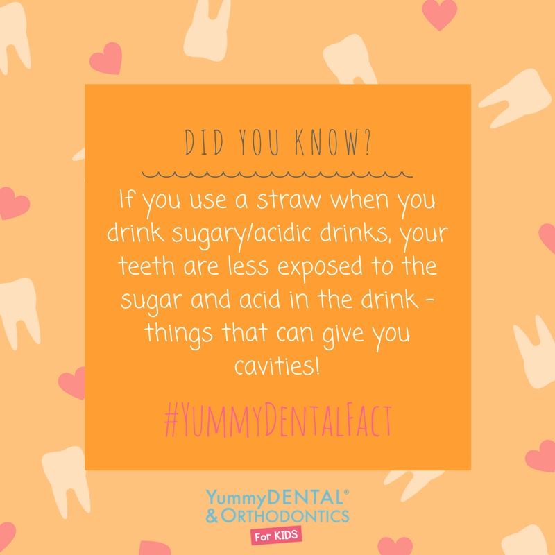 YummyDental's tweet photo. Don't let the summery-sweet drinks get the best of your pearly whites! Use a straw! #yummydentalfact #yummydental #nosugarbugs #thestrawlaw https://t.co/rM6eEto6rC