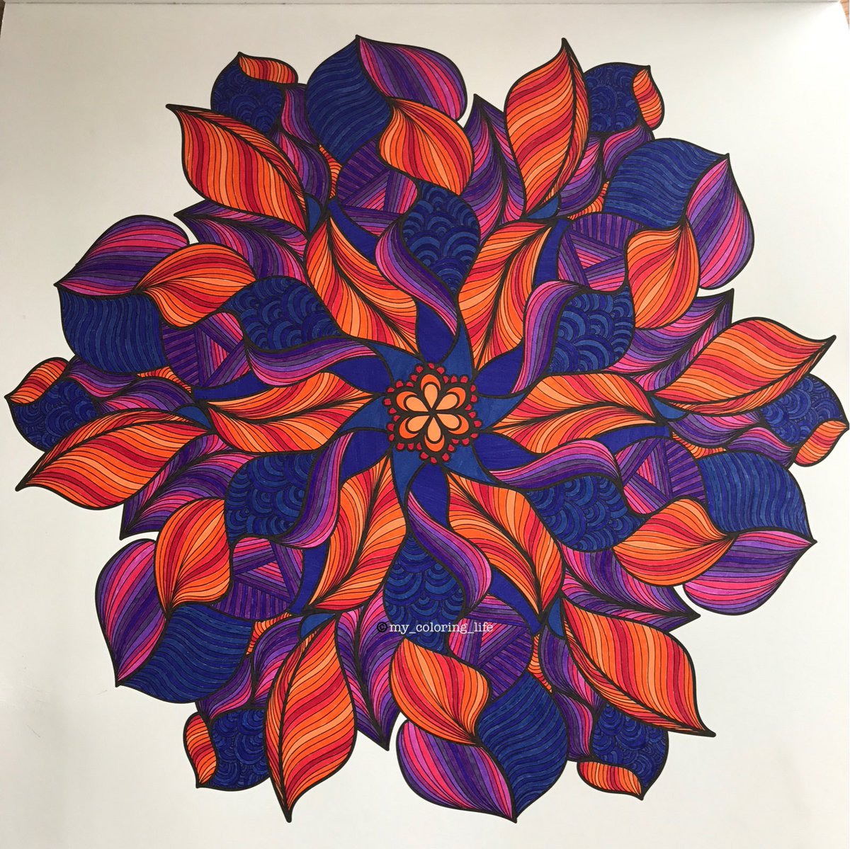 #mandalas #coloringforadults #AdultColoring #stabilo #edding #coloring #art #twitter #my_coloring