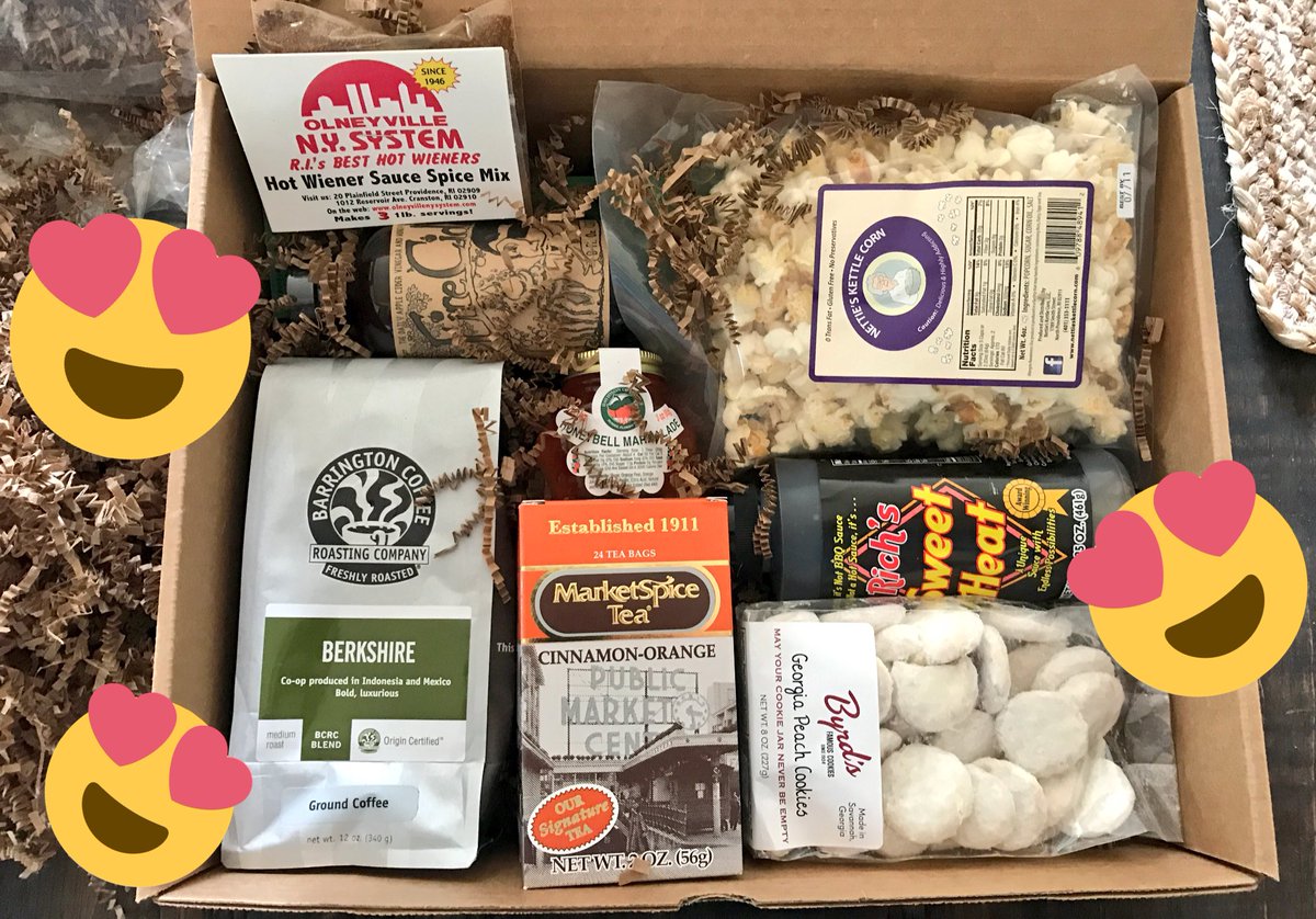 amaaanda's tweet photo. We like to spoil our clients a few times a year with a box of our favorite goodies. This box is particularly exciting! 😍 https://t.co/FJZfQmq14D