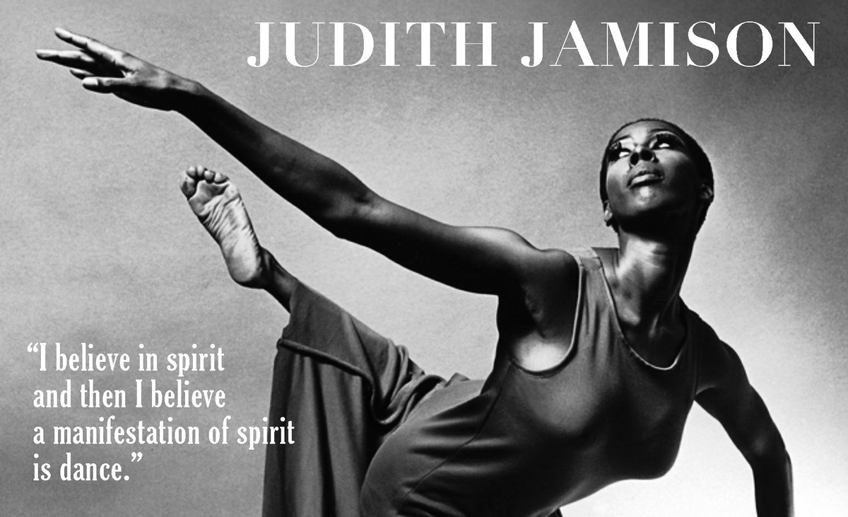 #JudithJamison was Artistic Director of #AlvinAileyAmericanDanceTheater, choreographed #Divining, #ForgottenTime & #Hymn.#Showsetproductions