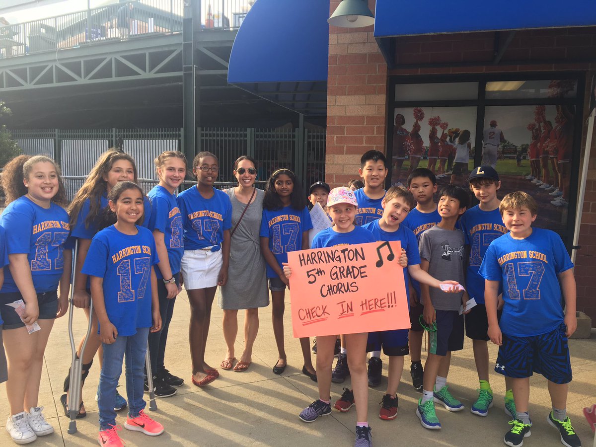 JennCamp's tweet image. Harrington 5th graders to sing the National Anthem @LowellSpinners #lpsHAWKS