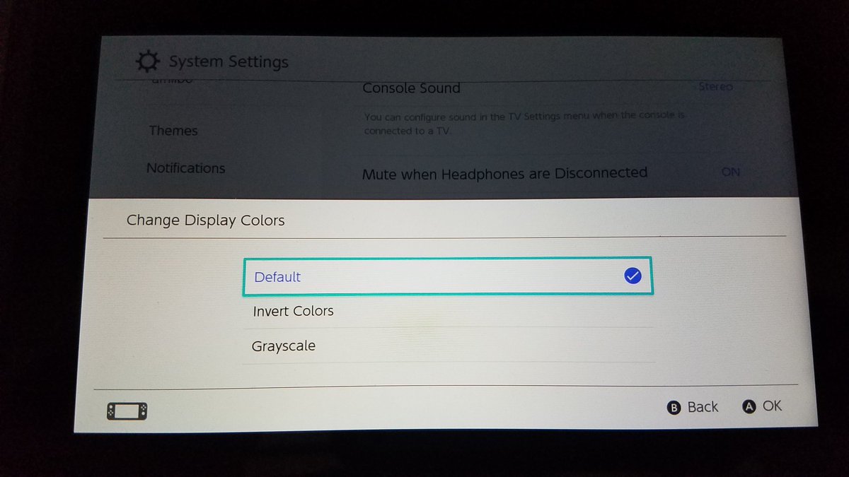 LegacyX0's tweet image. Such a strange option to add, @NintendoAmerica, but I like it.  #NintendoSwitch #SwitchUpdate