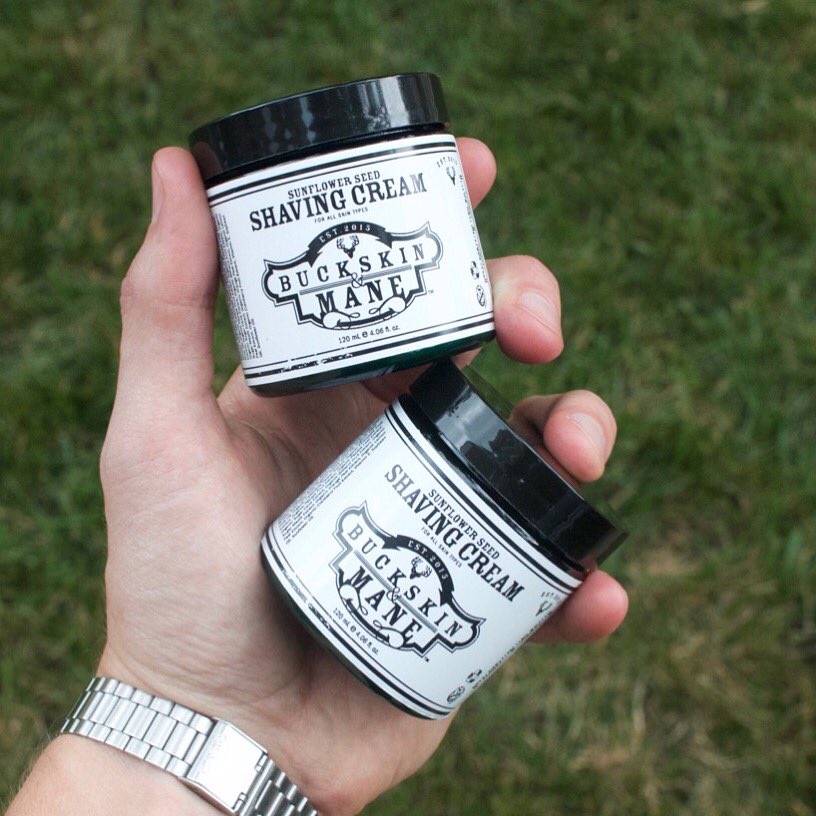 buckskinmane's tweet photo. Our Sunflower Seed Shaving Cream 🌻 on deck and ready to conquer your mug this #summer
https://t.co/RhY4wCN8LY
#grooming #mancraftedformen https://t.co/VFgFIyt1jh