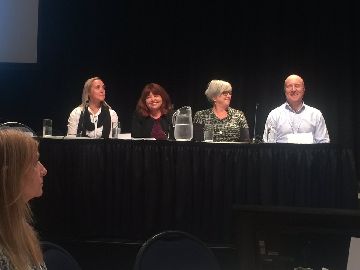 fiona_kingsford's tweet photo. Employer perspectives: our employers Sharon Scott & Deirdre Johns #ITFSummit2017 #competenz #IRHACE #wastemanagement https://t.co/FZTrQs1Ja1