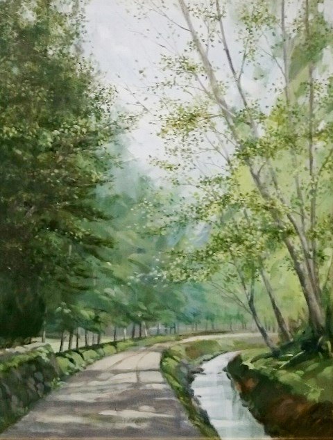 ギャラリー一枚の繪 Twitterren 絵づくし展です 本日の作品は久保博孝 陽光 F6です 気持ちが落ち着く 穏やかになる 等々お客様にたいへん評判のいい絵です 一枚の絵づくし展は24日 土 まで 100点以上の展示は迫力があります まだご覧でない方は是非お