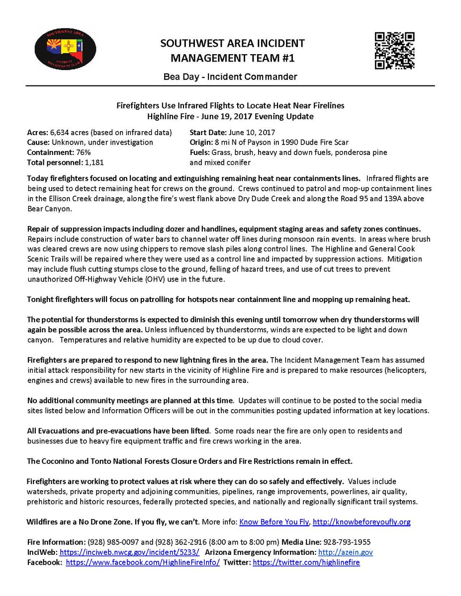 HighlineFire's tweet image. #HighlineFire June 19 Evening Update  goo.gl/WJhp7i