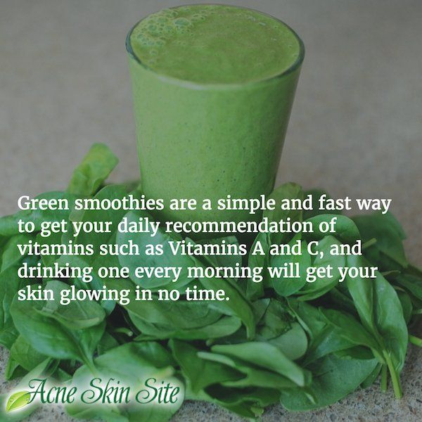 AcneSkinSite's tweet image. DRINK GREEN SMOOTHIES