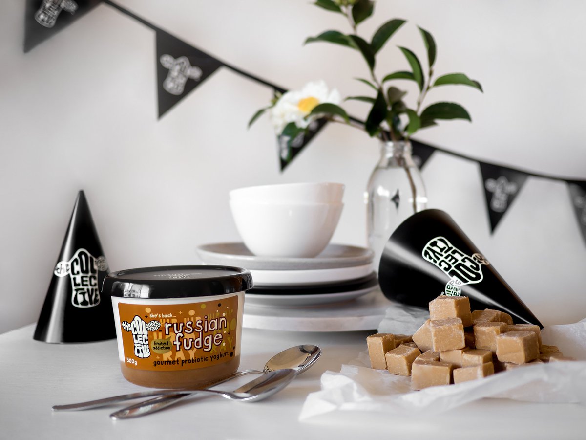 we have been in kiwi fridges for 7 years and celebratin’ by bringing back a true kiwi fav, Russian Fudge *hip hip hooray*