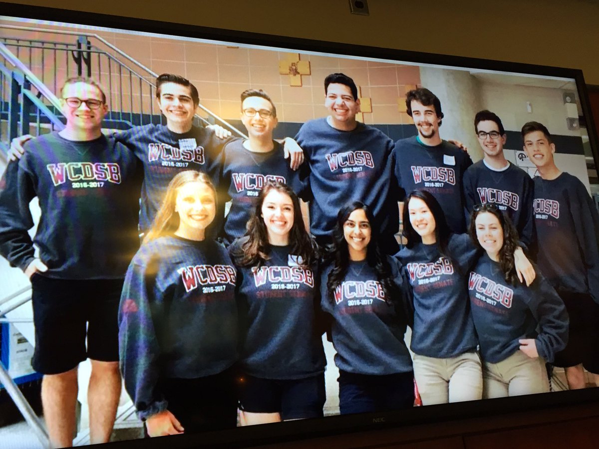 Just can't beat our #WCDSBAwesome Student Trustees delivering final year-in-review report at Board tonight <a href="/WCDSBNewswire/">WCDSB</a> <a href="/WCDSB_Voices/">WCDSB StudentTrustee</a>