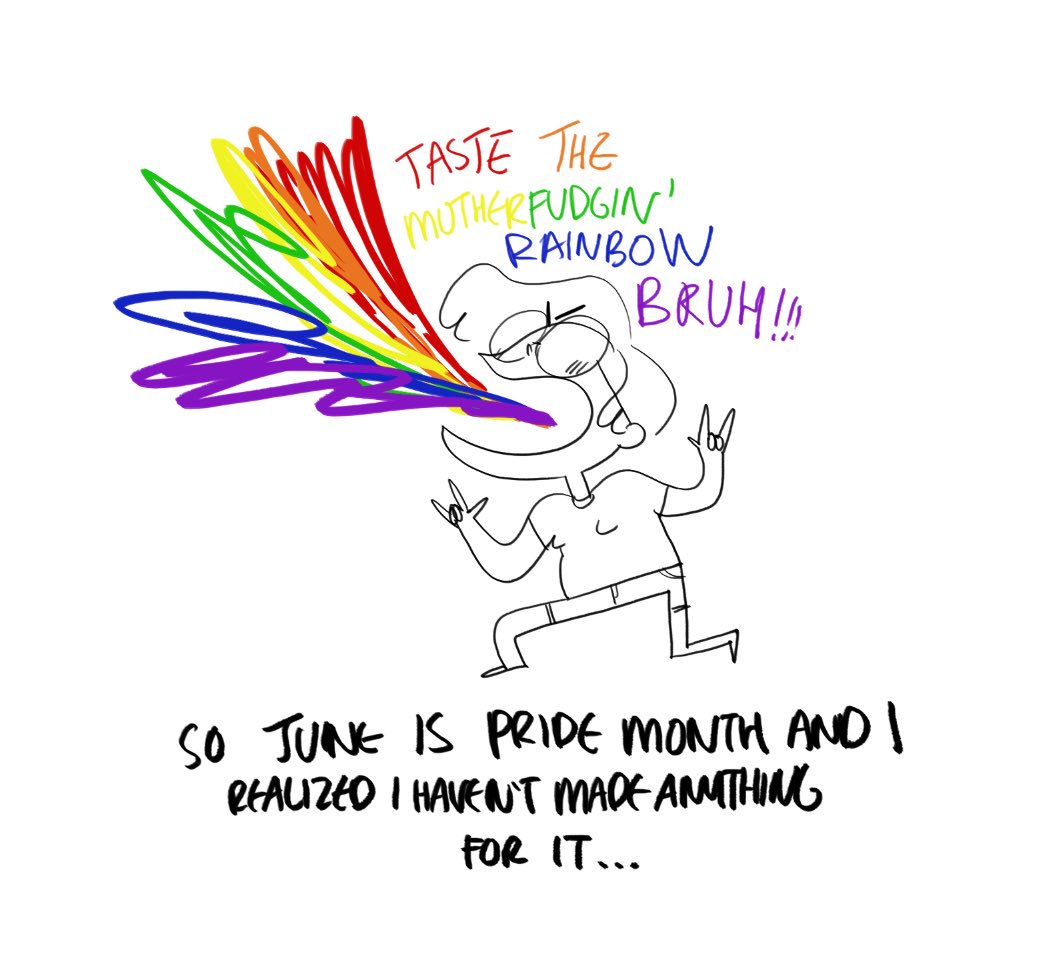I came out on my insta to my followers and will do the same here too! Happy pride! #genderfluid