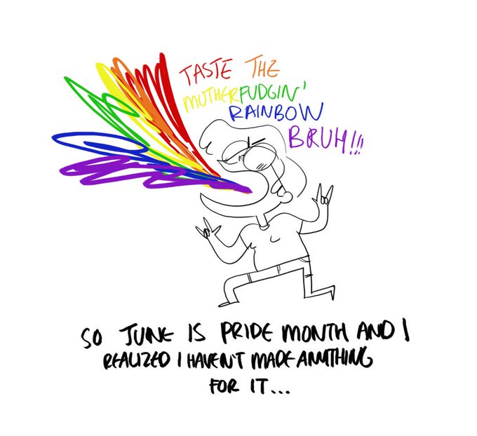 I came out on my insta to my followers and will do the same here too! Happy pride! #genderfluid 