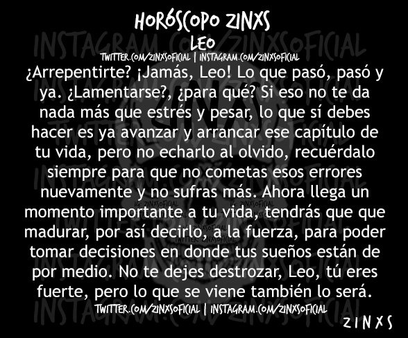 zinos__'s tweet photo. #FelicesLosCu4tro 
#HoróscopoZinxs #Leo https://t.co/GuBQ76HgSF