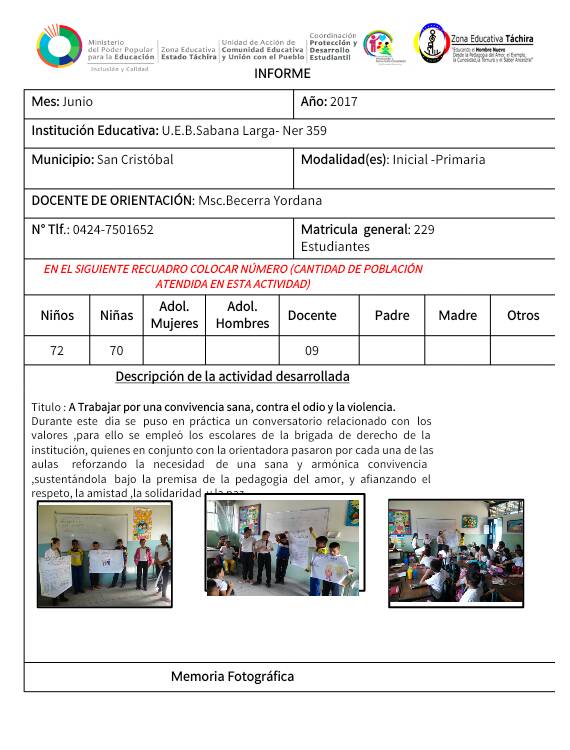ner_359's tweet photo. Informe de actividades contra el odio y la violencia @MPPEDUCACION @pdetachira @charlychaves @clifpsc @ZonaEducTachira @joandues https://t.co/eV1IvYtLJy