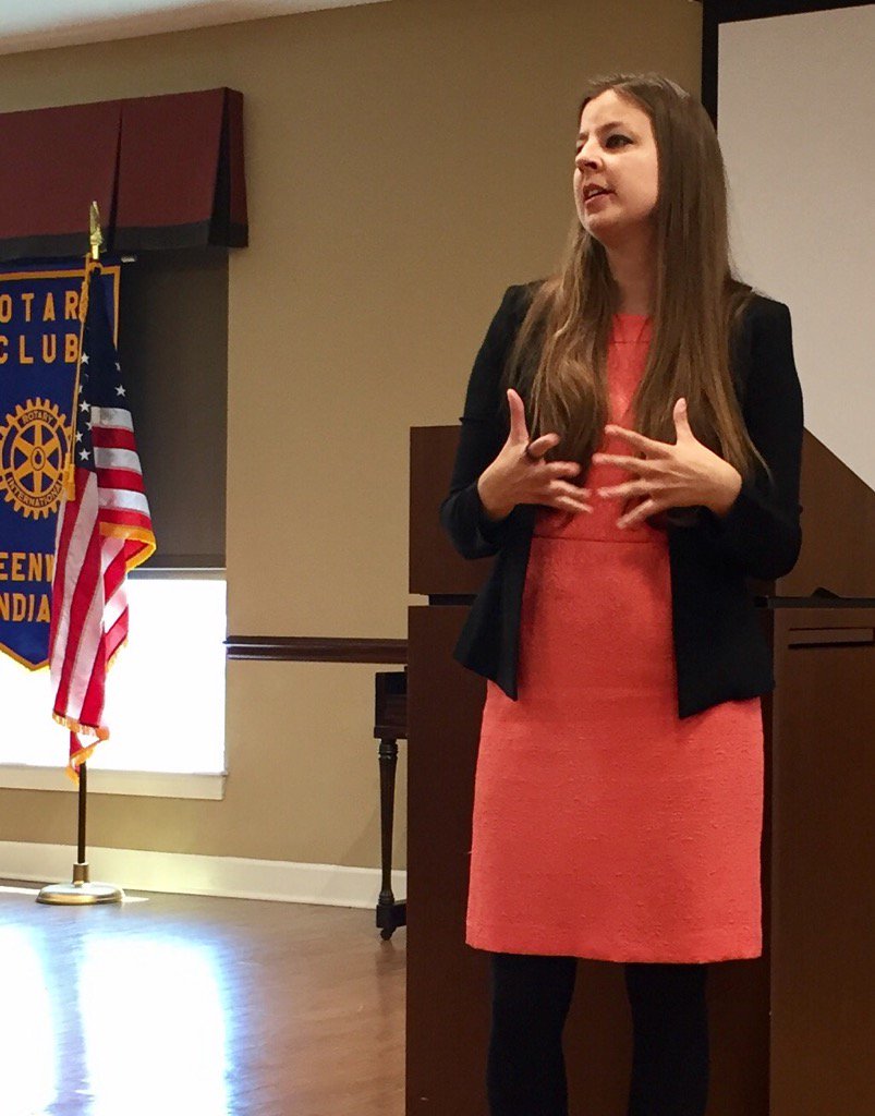 StevePowell_1's tweet photo. Thanks to Catholic Charities Heidi Smith for her talk on refugee resettlement at Greenwood Rotary Club Monday @RIS_Indy https://t.co/GBUw6EttMM
