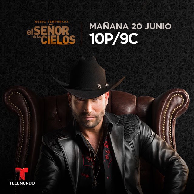 OMG MAÑANA martes 20 de junio a las 10pm/9c es el estreno de la nueva temporada de <a href="/SrDeLosCielosTV/">Señor de los Cielos</a> por <a href="/telemundo/">Telemundo</a> 🔥 #ESDLC <a href="/RafaAmayaNunez/">Rafael Amaya</a>