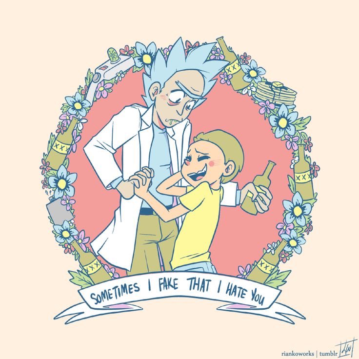 || I'm so gay I love Rick x Morty fan art