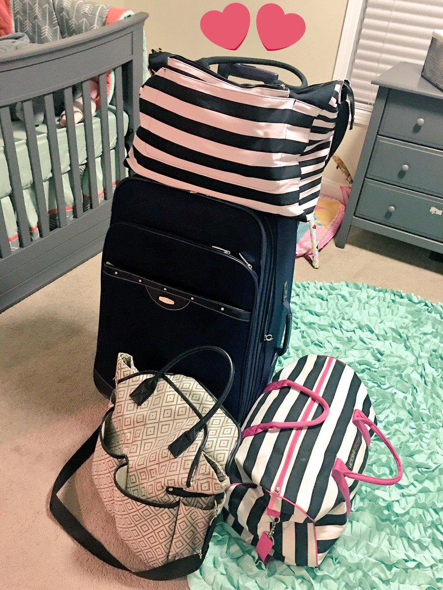 melissabballtx's tweet image. Why does packing for a 5 day trip to visit hubby look like I'm going the whole month?! #WAGSProblems