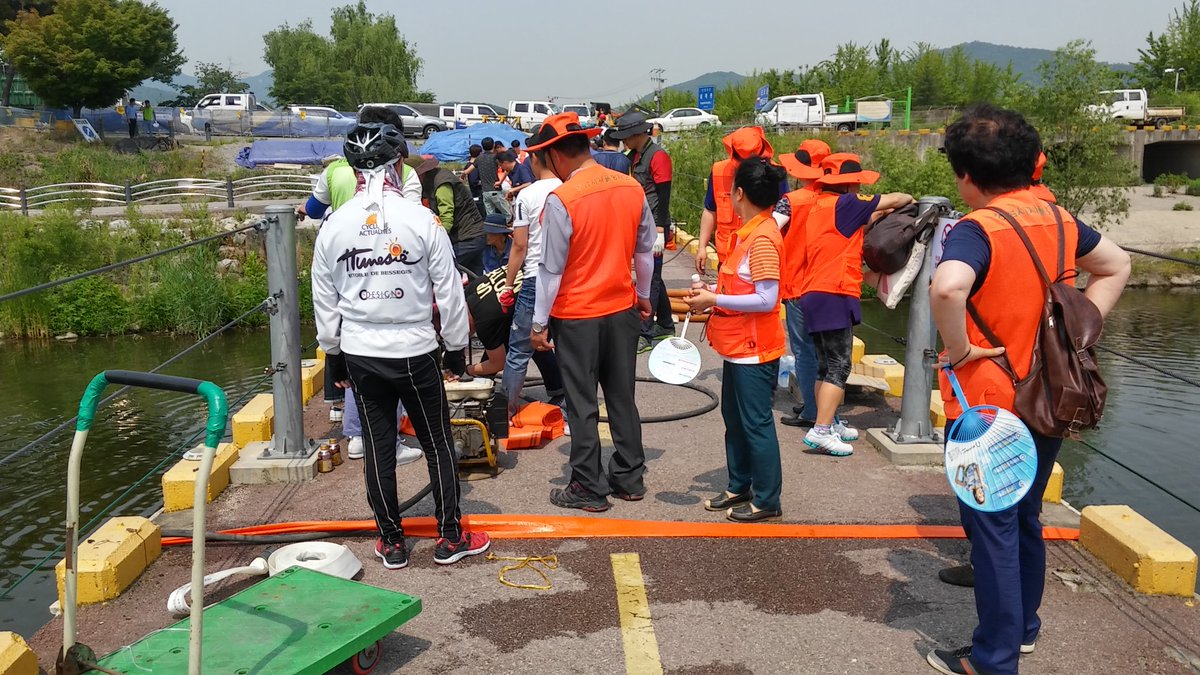 양수기 점검 훈련 중~!! 올 여름도 안전한 성남시가 되겠죠~^^#성남시