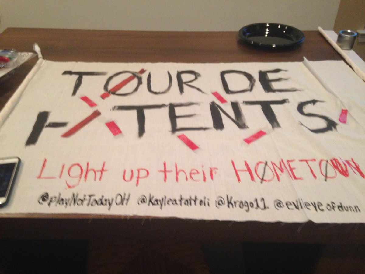 TourDeTents's tweet photo. We will have this #TourDeTents flag for frens to sign at #TourDeExpressLive! https://t.co/KnmpzvlNzo