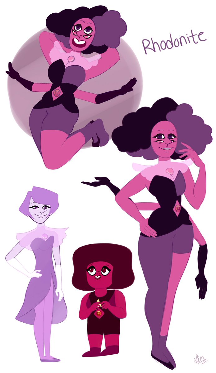 lindsaylangart's tweet photo. Some gals in love #rhodonite #stevenuniverse #pearloc #rubyoc #oc https://t.co/0uVBPcXJFn