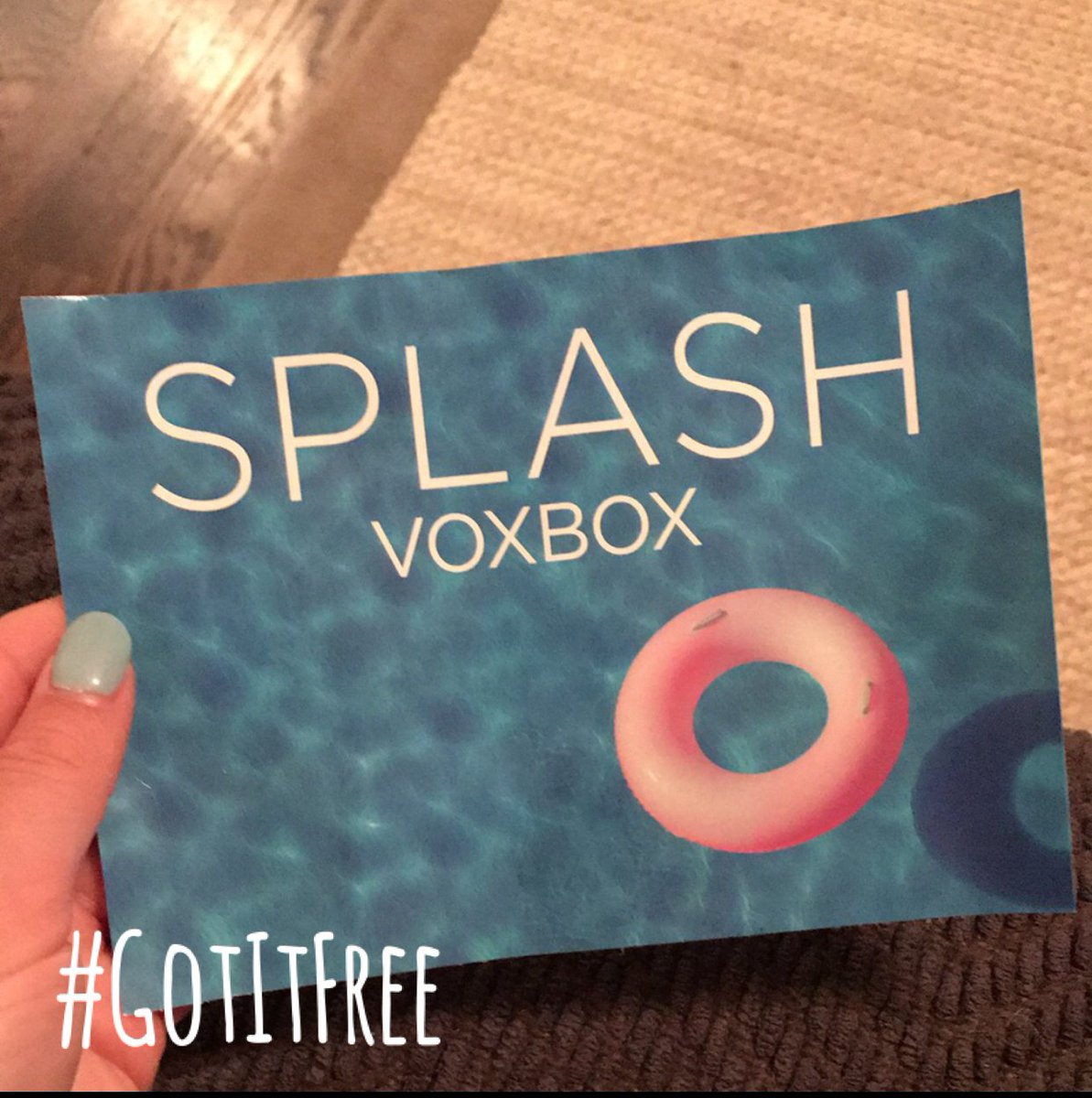 Monday's made better by trying out all my free #splashvoxbox goodies #influenster #voxbox