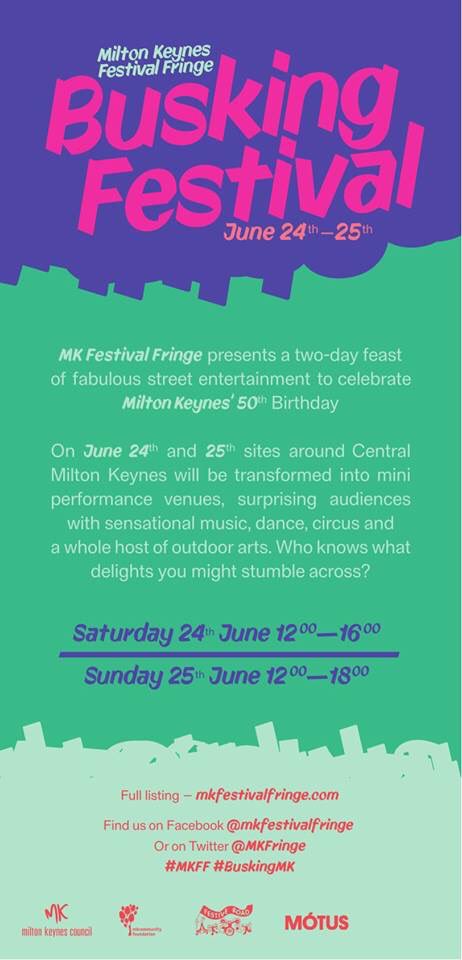 MKFringe's tweet photo. Thanks to @RegalLitho for such a speedy print turnaround of our #MKFF Busking Festival flyers ๐๐ #MiltonKeynes #MK50 #BuskingMK #printing https://t.co/q20lYL9Opm