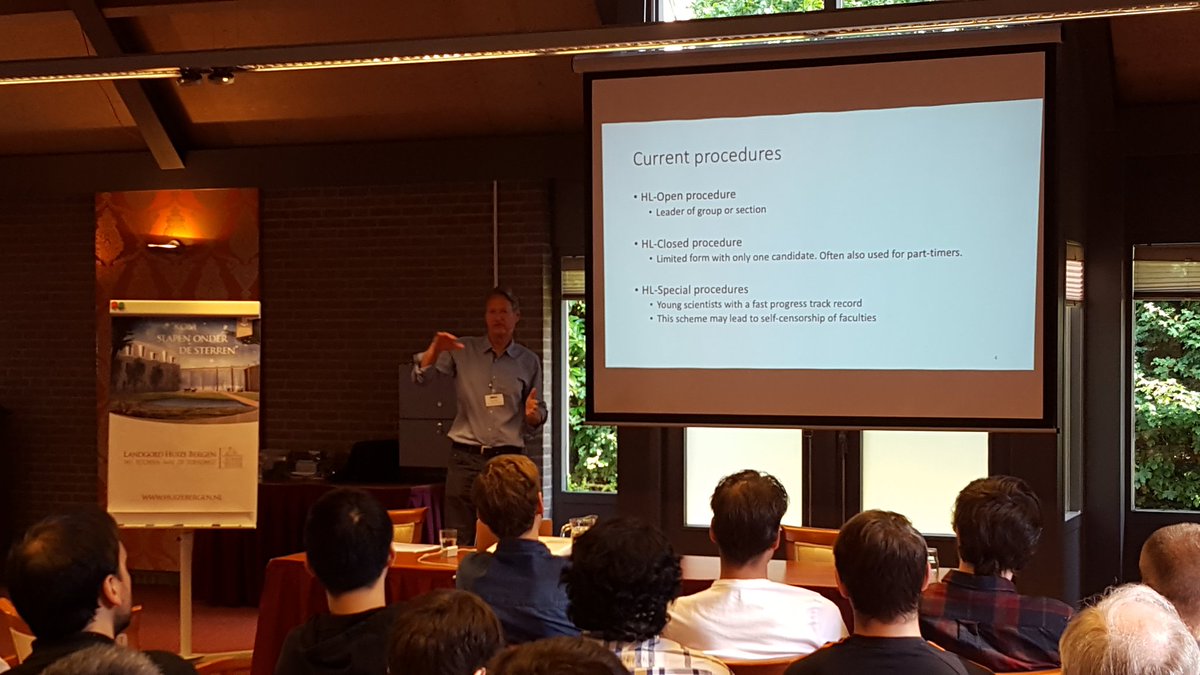 AIosup's tweet photo. Henk Sips of @EEMCS_TUD explains academic career options in the Netherlands #CompSys2017 https://t.co/qoDQlv8lEy