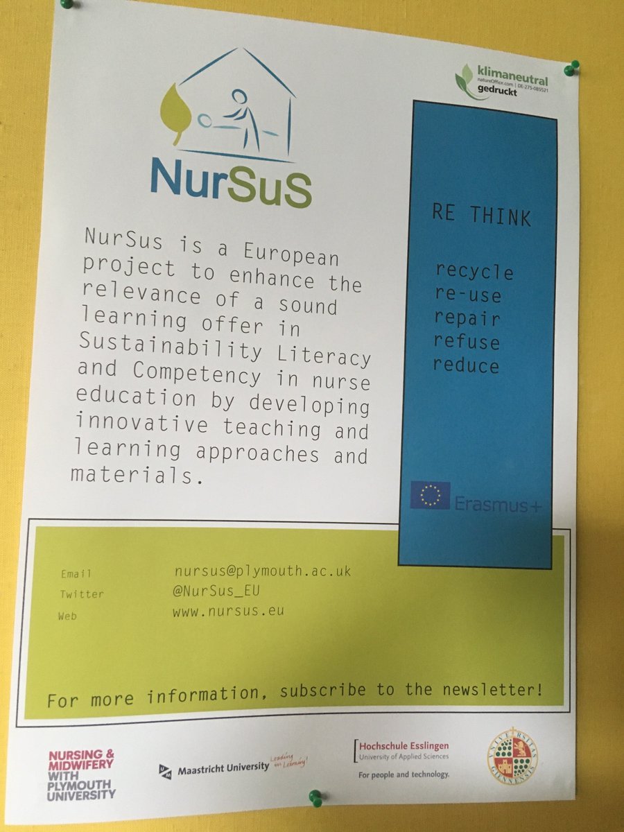 MaudHuynen's tweet photo. Getting ready for the start of our NurSus event in Esslingen, launching our NurSus toolkit. Looking forward to a great day @NurSus_EU https://t.co/l7ItF9LrVB