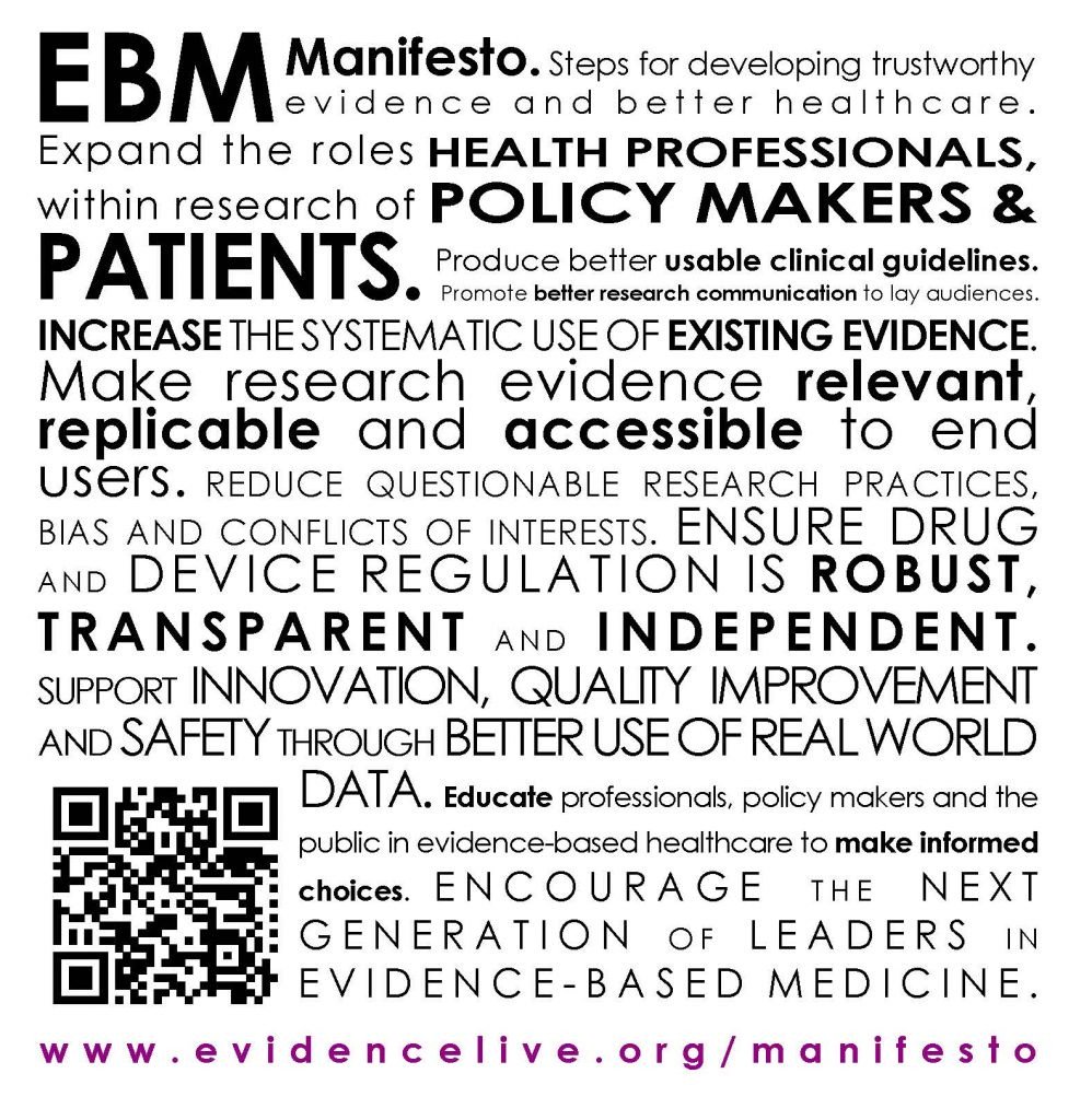 Some useful references and the full #EBM manifesto here: https://t.co/TnIZb2DICR #EvidenceLive #ebp #evidencebased practice https://t.co/MtvuktSqGu