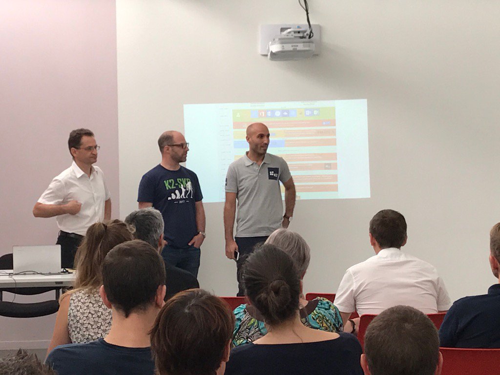 GeraldineLeCaer's tweet photo. @YnovToulouse @aOSComm K2 en direct de l'ouverture de la journée de conférences aOS https://t.co/c7twe3T1JD