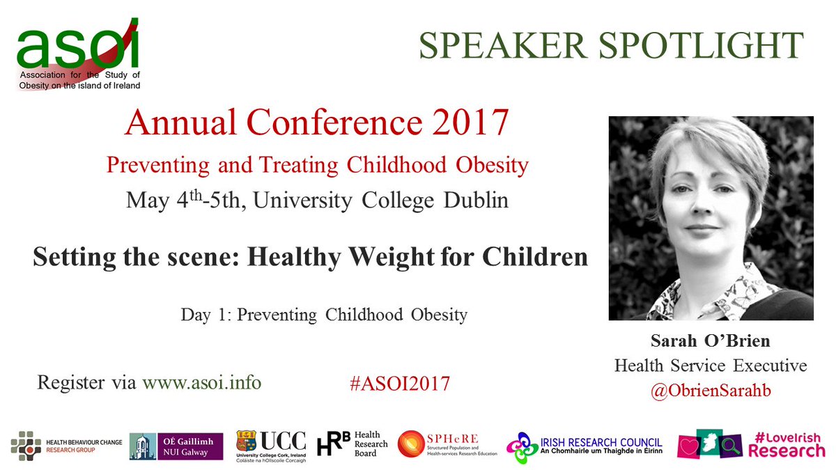ASOIreland's tweet photo. ICYMI: @ObrienSarahb & Dr Phil Jennings @HSELive set the scene for #ASOI2017-#ChildhoodObesity #Prevention in Ire https://t.co/R7LjDf9uUl https://t.co/Syeop069Zi
