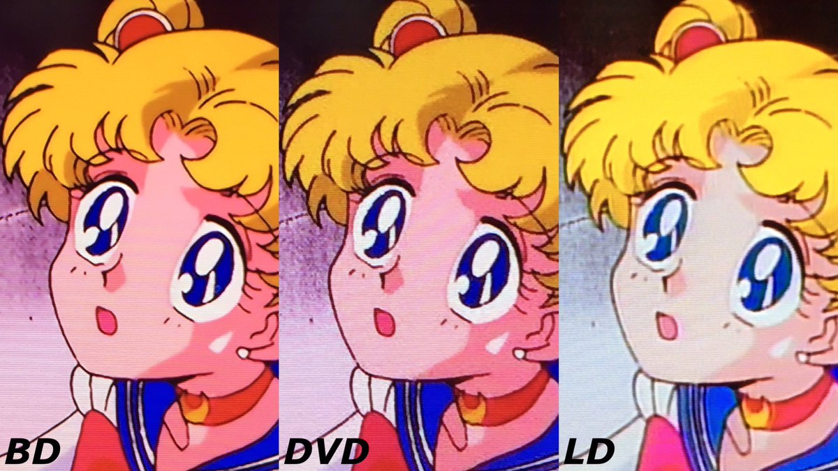 月野ヒカリ ٹوئٹر پر セーラームーンの Dvd Ldの画質比べぇ セーラームーン Sailormoon