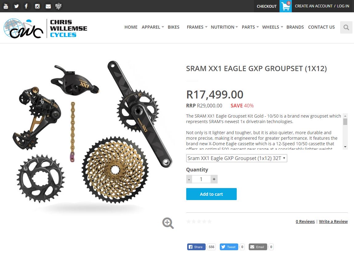 Christofison90's tweet photo. @SRAMmtb so much for fixed pricing. https://t.co/SGZ0urjXMx