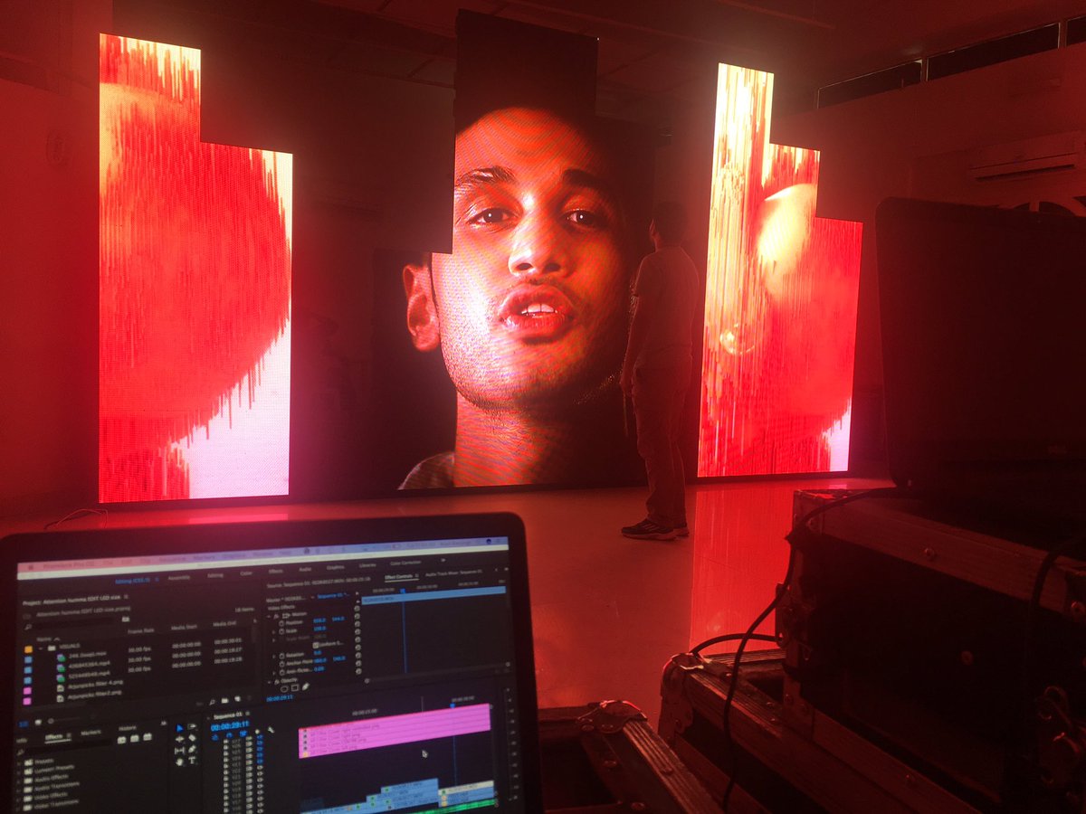 LED screen tests. 
#ArjunPicks #GuessWhatsComing #CantWait @sonymusicindia