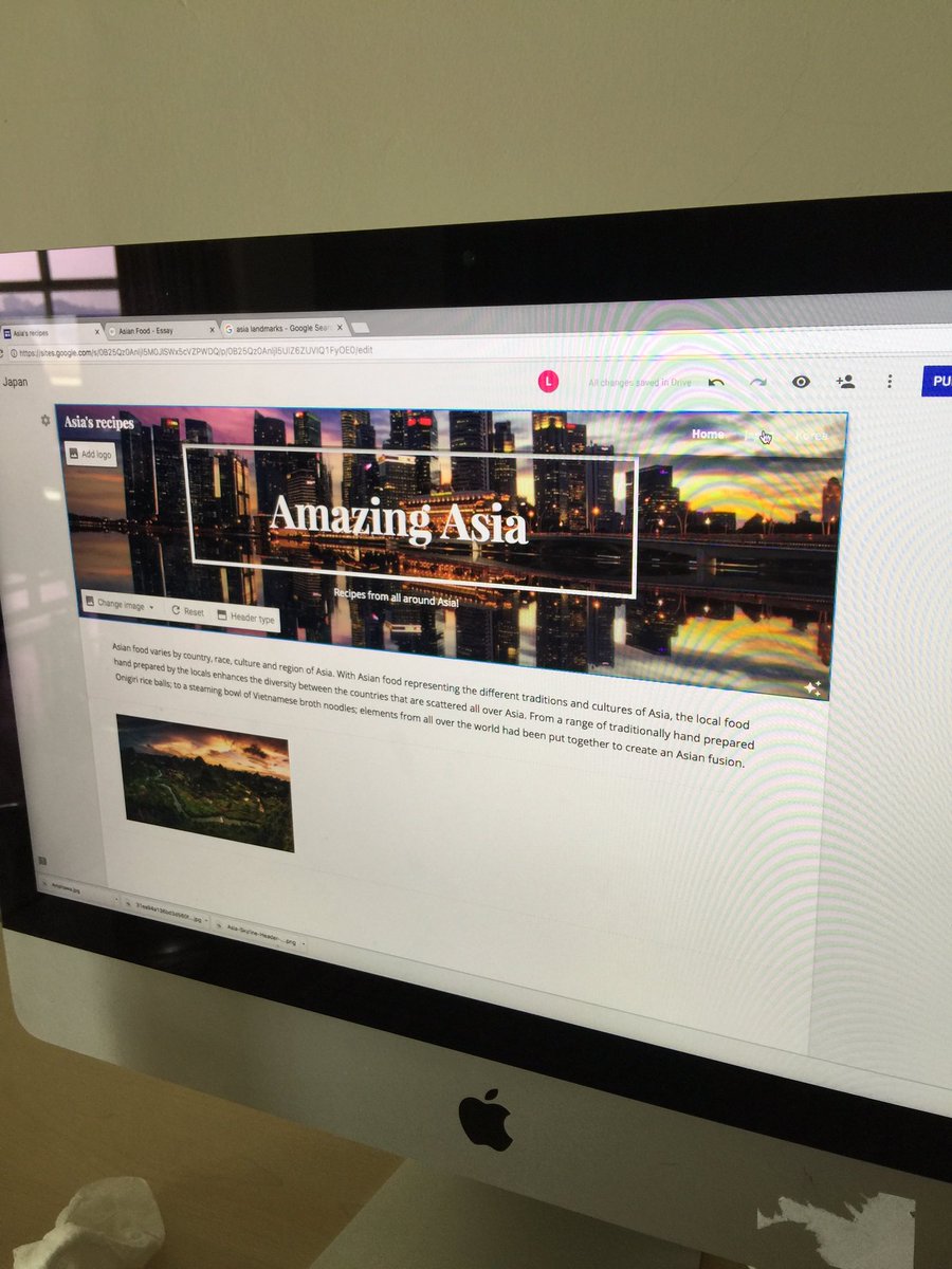 #HISICT student creating websites using #googlesites