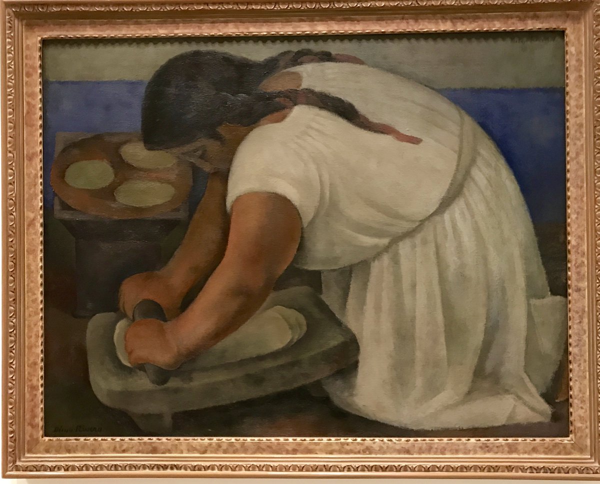 SedefsCorner's tweet photo. Diego Rivera, Woman Grinding Maize, 1924 @DallasMuseumArt #MuseumWeek #MWFood https://t.co/SbovzW19ij