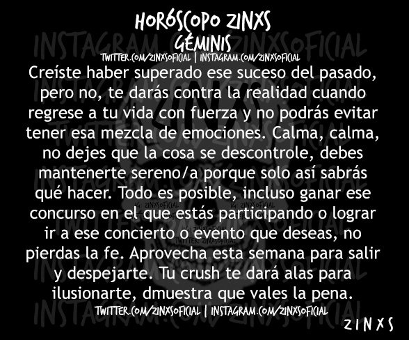 zinos__'s tweet photo. #FelicesLosCu4tro 
#HoróscopoZinxs #Géminis https://t.co/IwQd3uzvSw