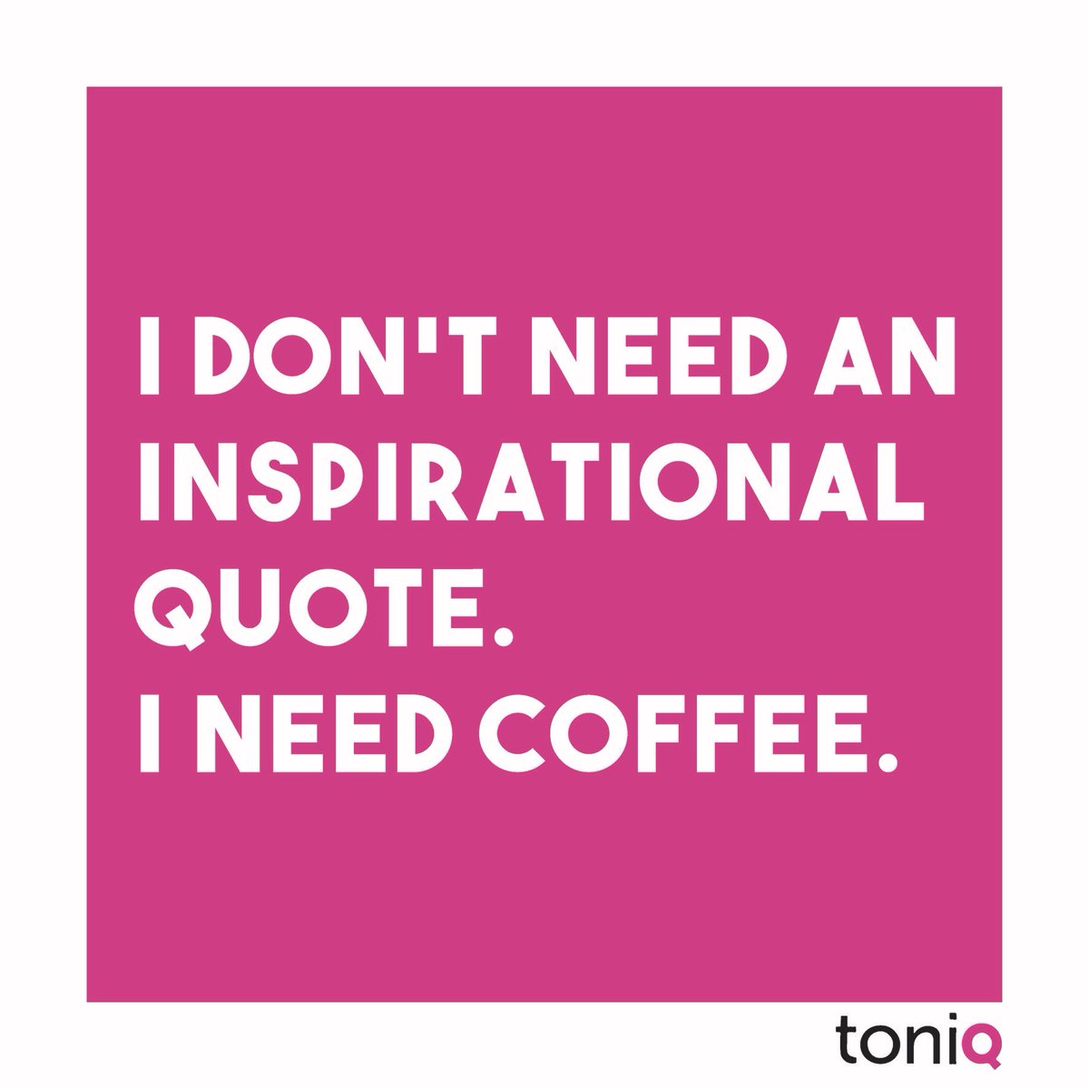 toniQtalk's tweet photo. Our mood this morning! Coffee first,then we talk #midweek #rainy #toniq #bossbabe #essential #workmode https://t.co/UCkwhROsz8