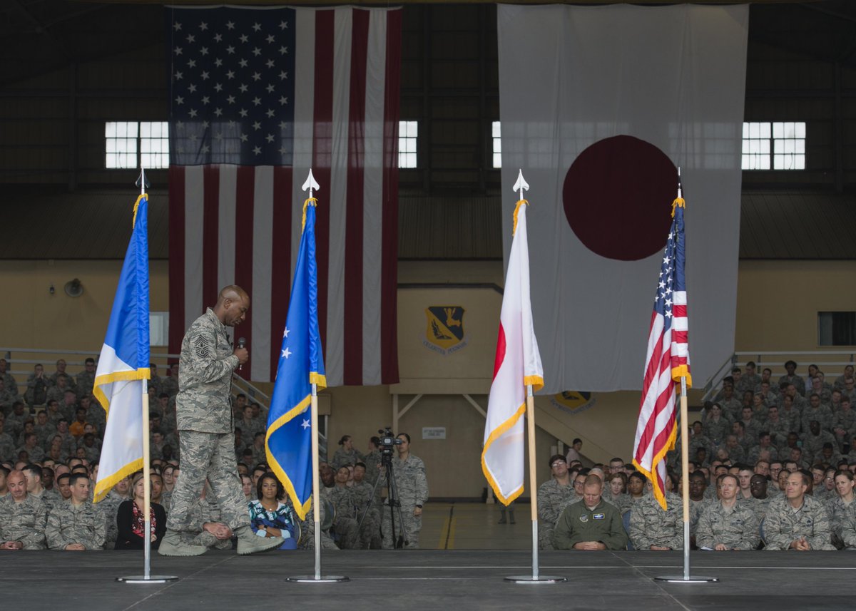 カレス・O・ライト空軍最先任上級曹長が米空軍横田基地を来訪しました