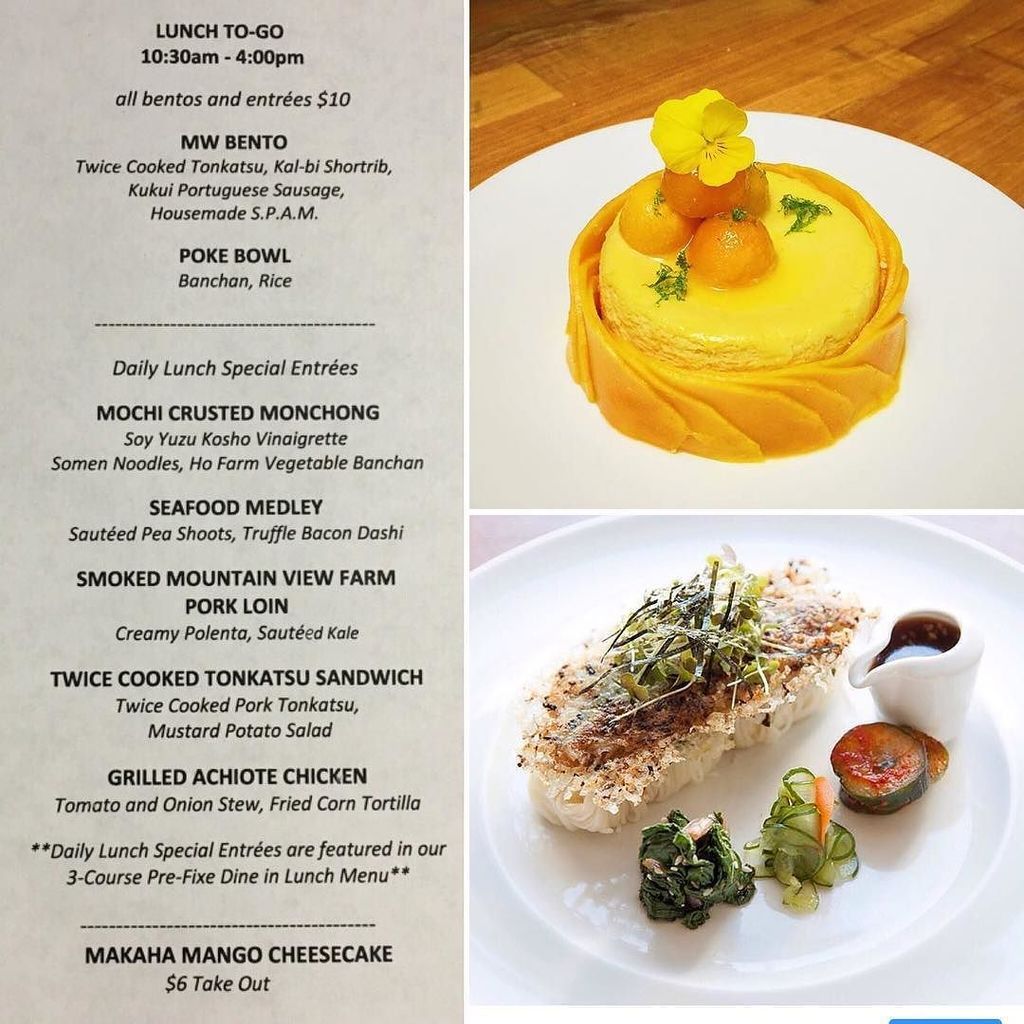 $10 take out menu for Tuesday the 20th!! Try Chef Michelle's Fresh Makaha Mango Cheesecake!! #hawaiisbestkitchens … ift.tt/2rLe8E3